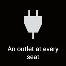 An outlet at every seat