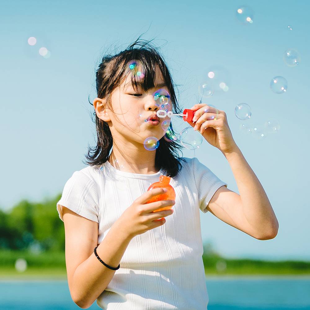 湖畔で気分爽快！