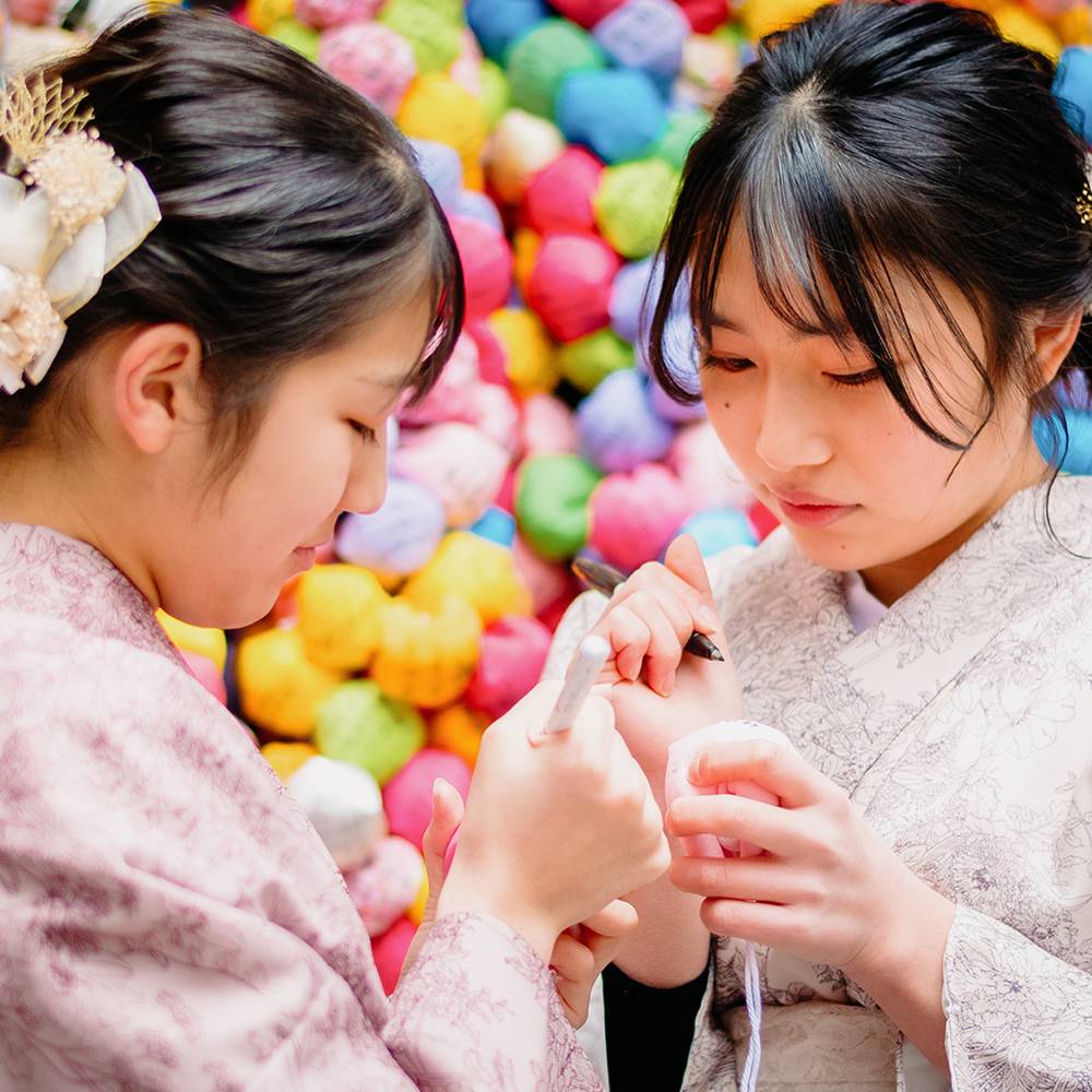 新春の沿線風景。