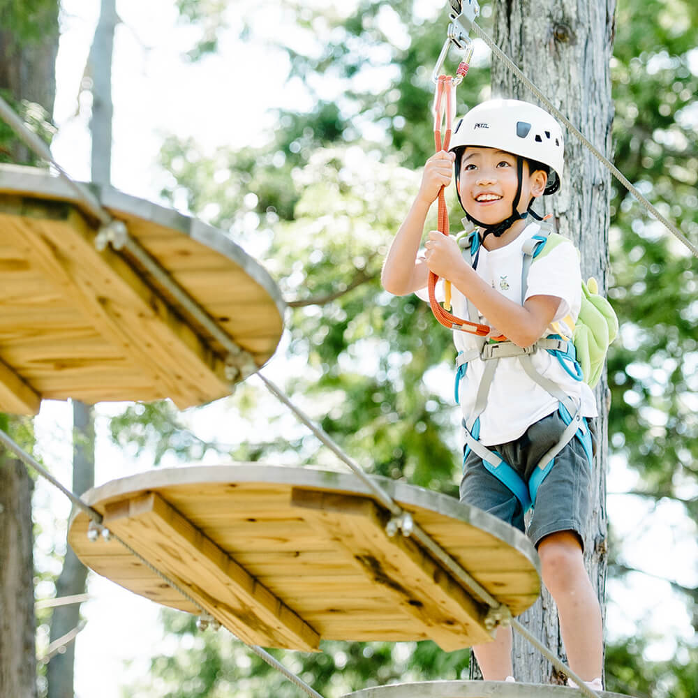 森の中で大冒険。