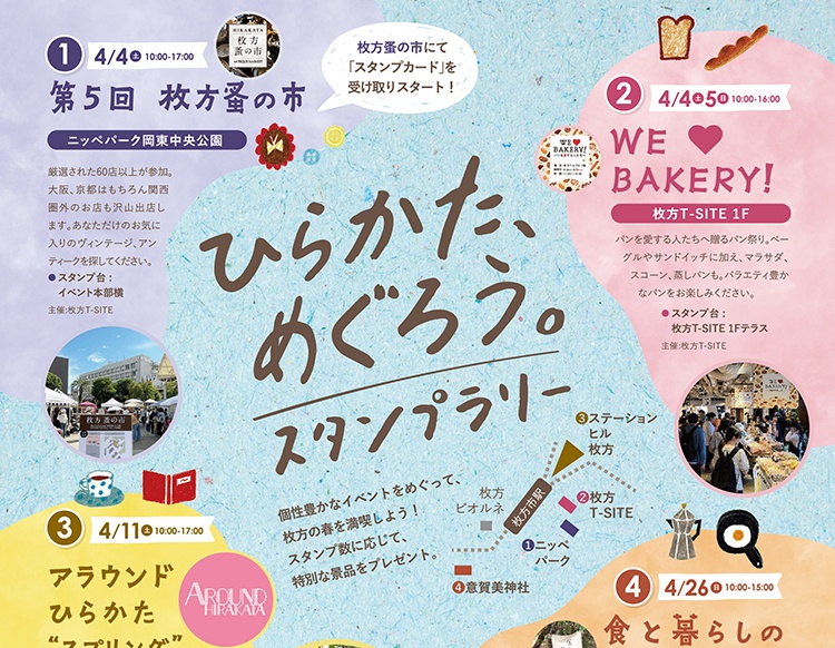 ひらかた、めぐろう。スタンプラリー／アラウンドひらかた“スプリング”