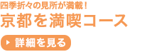 四季折々の見所が満載！ 京都を満喫コース 詳細を見る