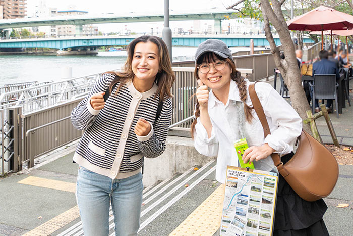 船チーム リナティ（左）とたま（右）