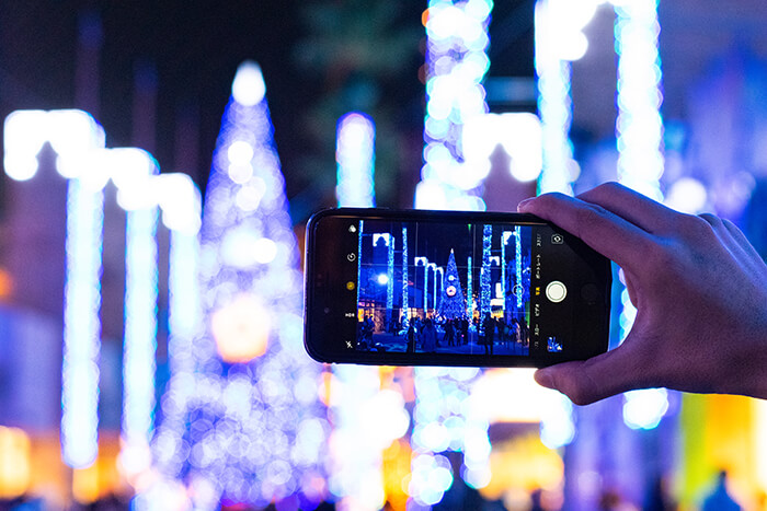 光の遊園地（夜のひらかたパーク）を一眼レフで撮影