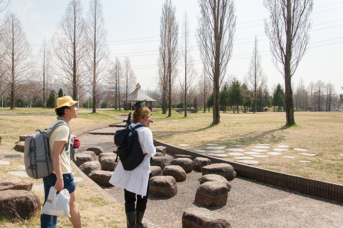 山田池公園の人工の川エリア