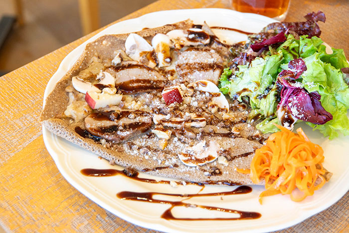 紅茶鴨と栗のガレット