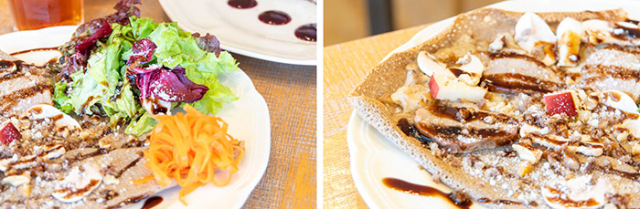 紅茶鴨と栗のガレット