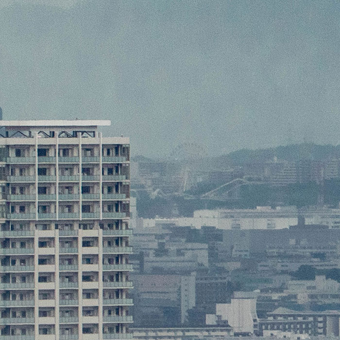 淀屋橋ステーションワンから見たひらパーのスカイウォーカー