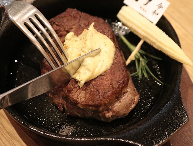 ギャルドの牛ヒレ肉のロックステーキ（L）