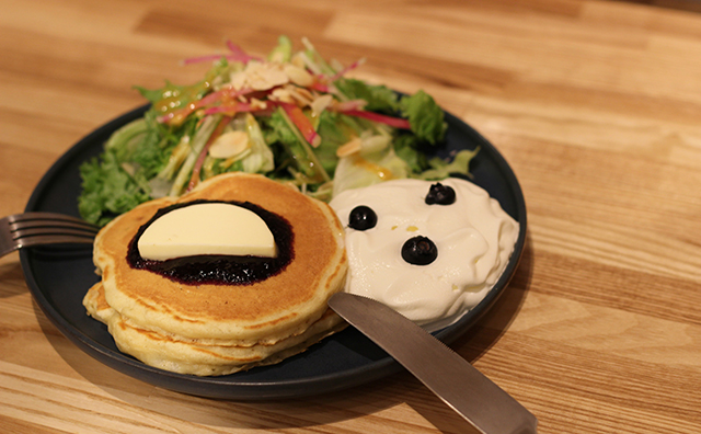 tables cook & jonathan’s bookstoreのパンケーキ