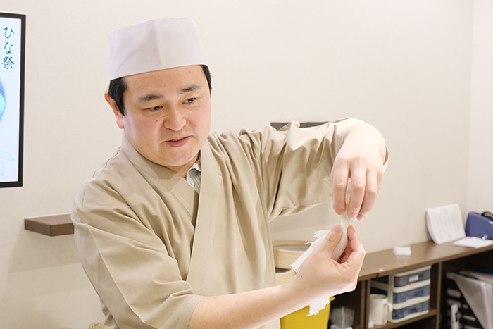 七條甘春堂 和菓子体験教室