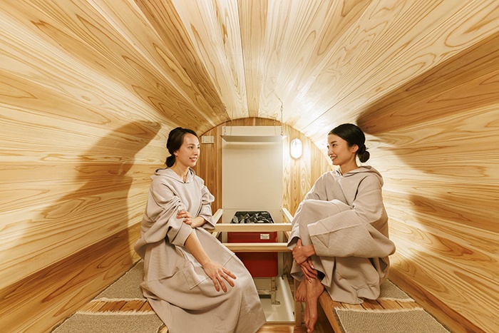 GOOD NATURE HOTEL KYOTOの「ガーデンビューテラス」サウナ