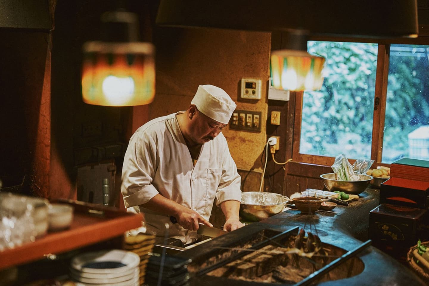 地の食材をいかした古民家レストラン。 わっぱ堂