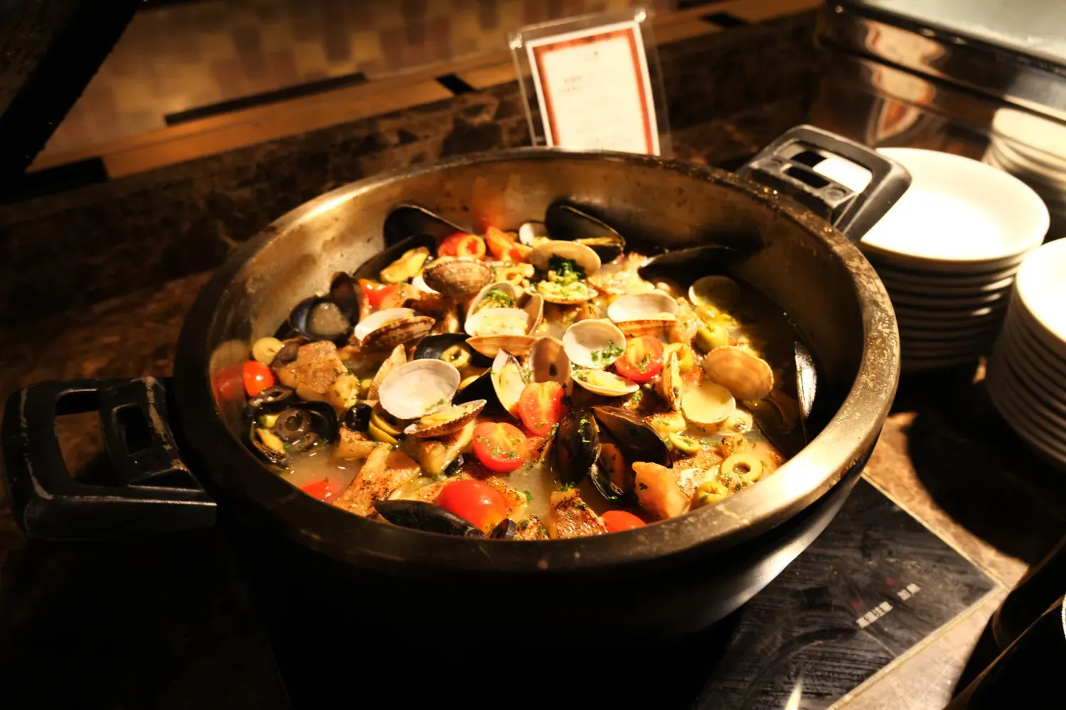 白身魚のアクアパッツァ