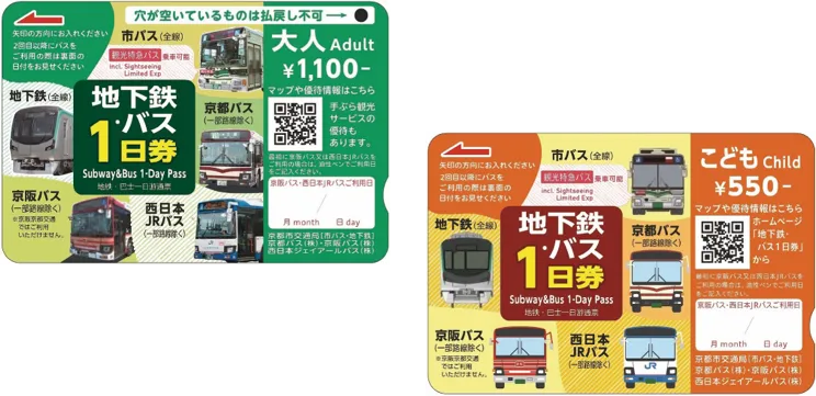 地下鉄・バス1日券