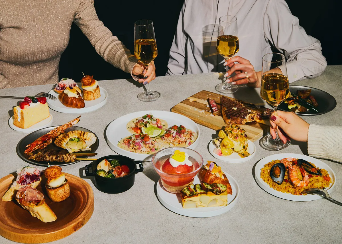 FARM TO TABLE の料理とBBQ