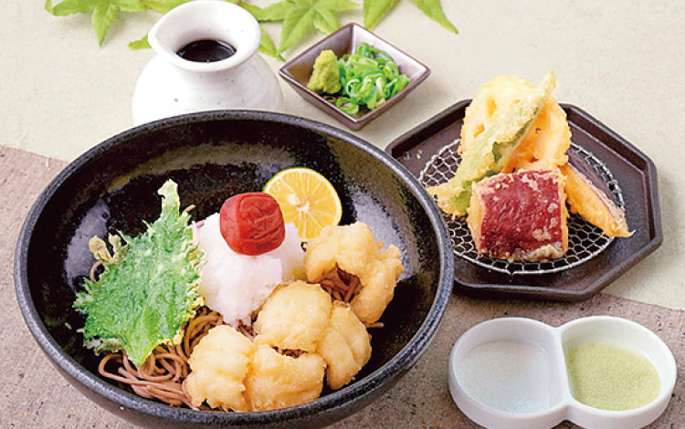 「冷やし鱧天 ぶっかけそば/1,980円」