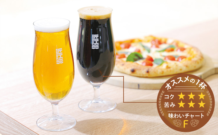 「PALE ALE（ペールエール）／中・780円」（左） 「STOUT（スタウト）／中・780円」（右）