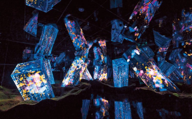 《開いた宇宙の永遠の存在の中のメガリス》