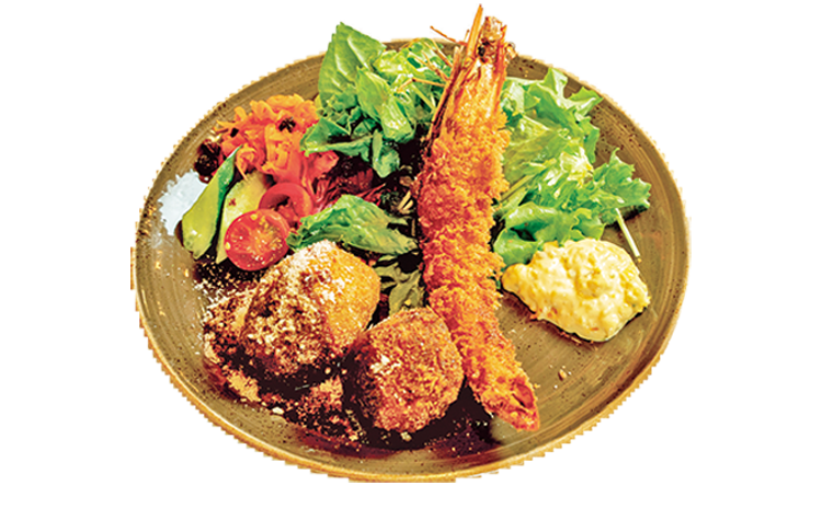 大海老ミックスフライランチ（ライスorパン付き）／1,900円