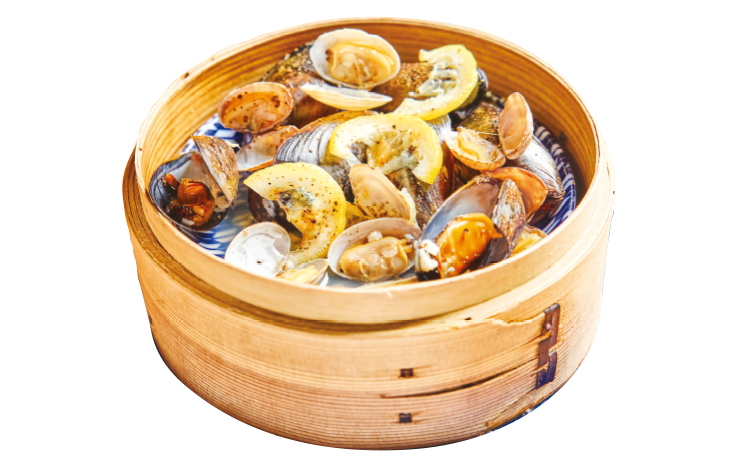 ムール貝とアサリの白ワイン蒸し