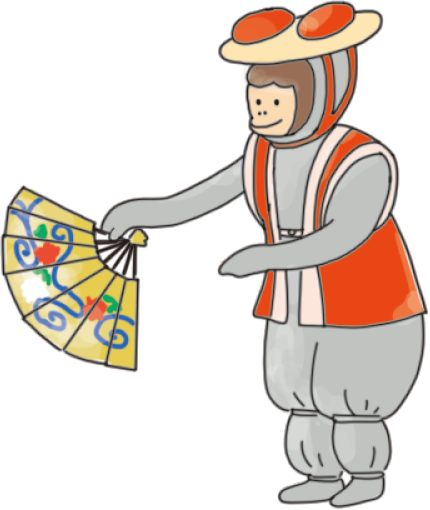 擬人化された猿