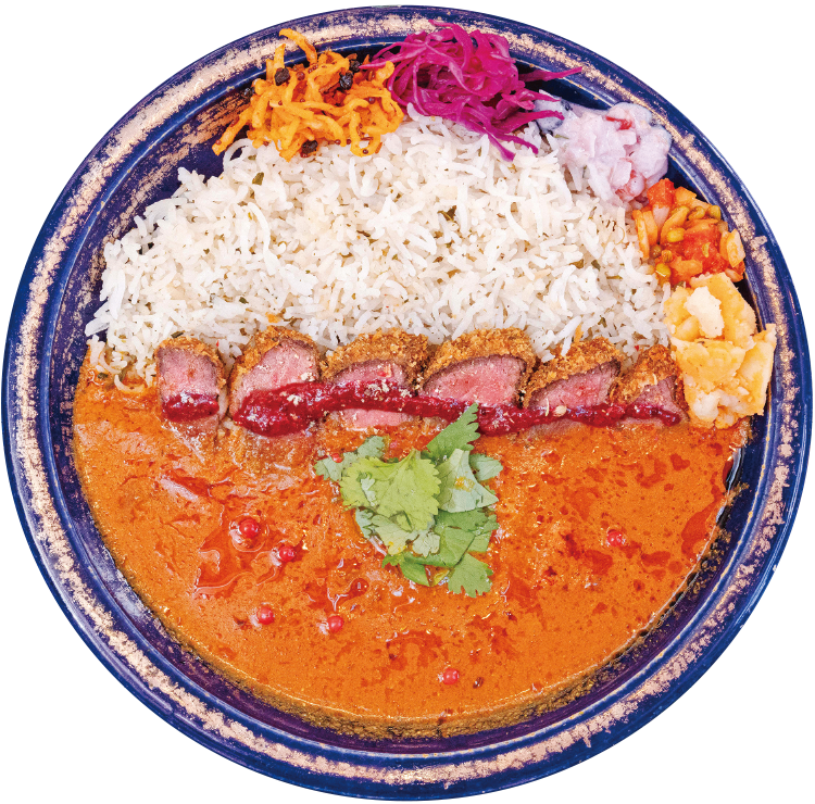 「京都京北産の鹿モモカツカレー／並盛り・1,980円」