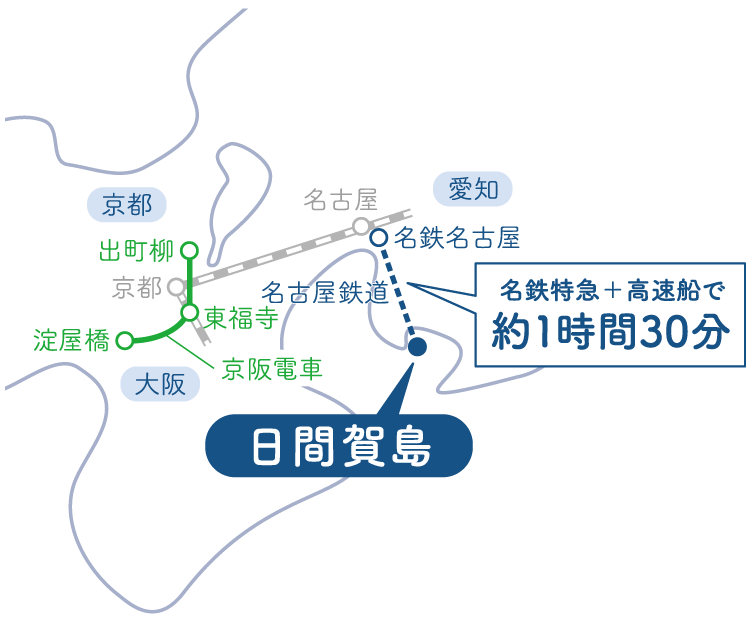 日間賀島周辺地図