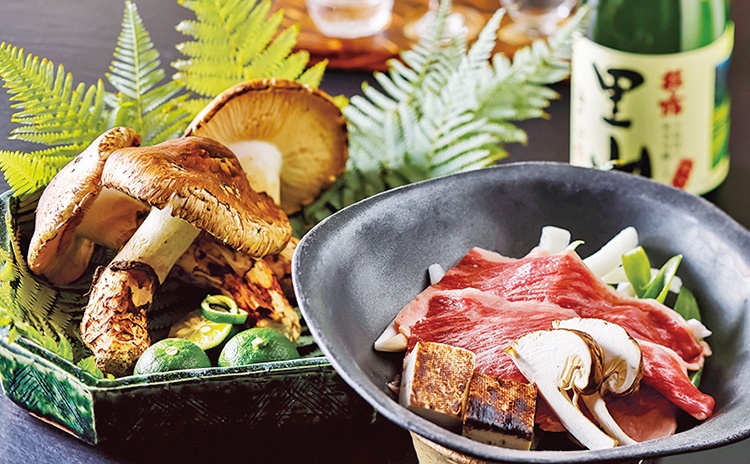 日本料理 おおみ「松茸と近江牛すきやきランチ／5,000円」