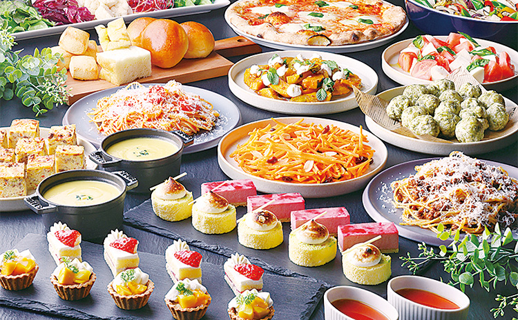 おいしいイタリア料理を出来立てで楽しむビュッフェ料理