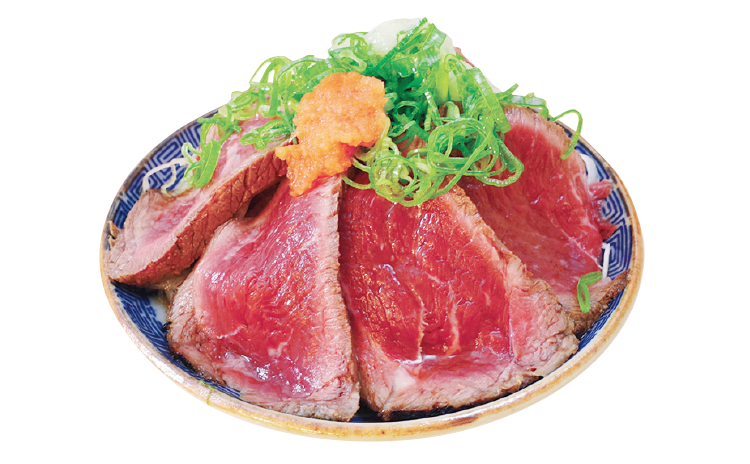 「国産牛たたき／550円」