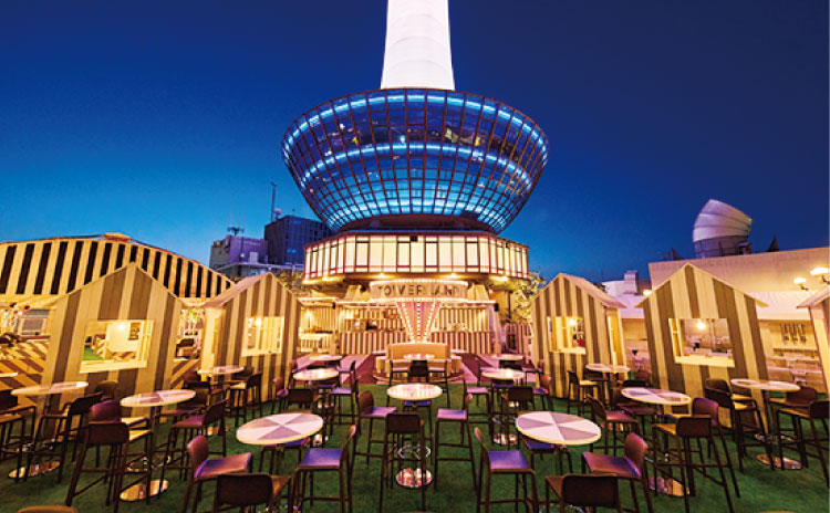 京都タワービル10階屋上