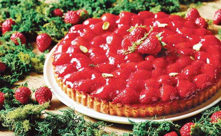 滋賀県オリジナル品種「みおしずく」を使ったイチゴタルト