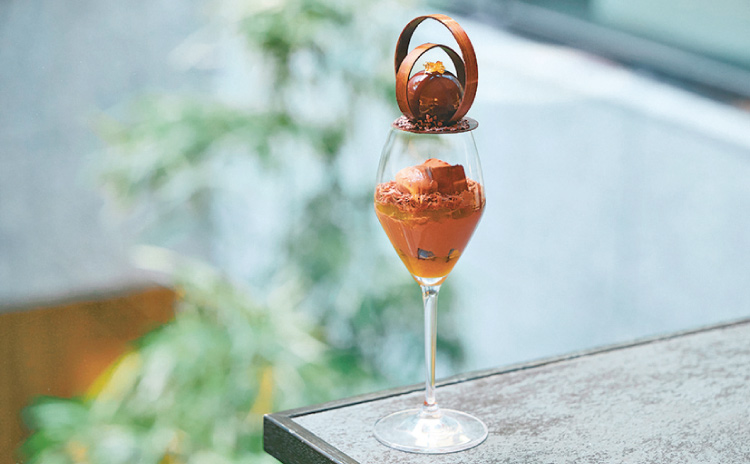 「Parfait Chocolat Orange（パルフェ・ショコラ・オランジュ）／2,200円 ※ドリンクセットは3,000円」