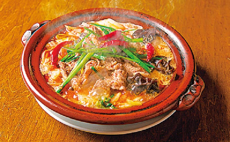 「和牛肉ミックス四川辛味スープ麺 /1,800円から」