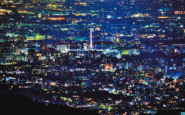 京都方面の夜景（イメージ）