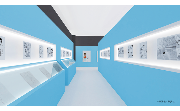 “アオ”に包まれた展示会場 ※写真はイメージです