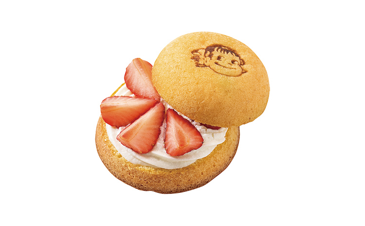 ペコちゃんのほっぺPremium(苺ショートケーキ)/1個・400円