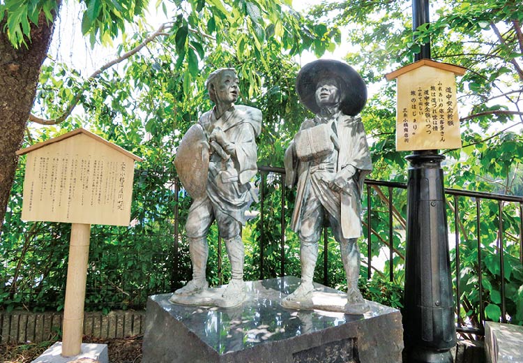 弥次さん喜多さん像