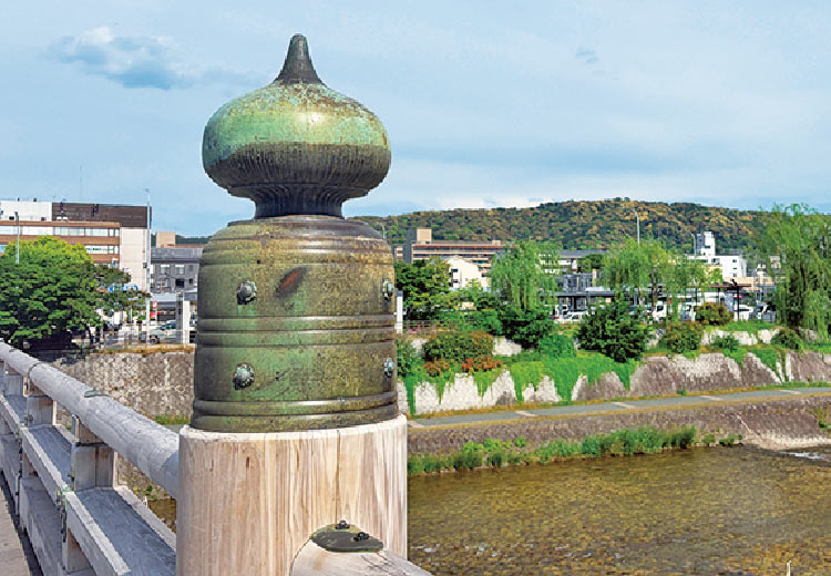 三条大橋の擬宝珠
