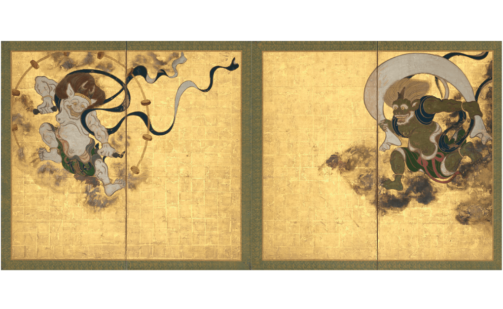 俵屋宗達 《風神雷神図屏風》 江戸時代 17世紀 建仁寺蔵 写真提供：京都国立博物館