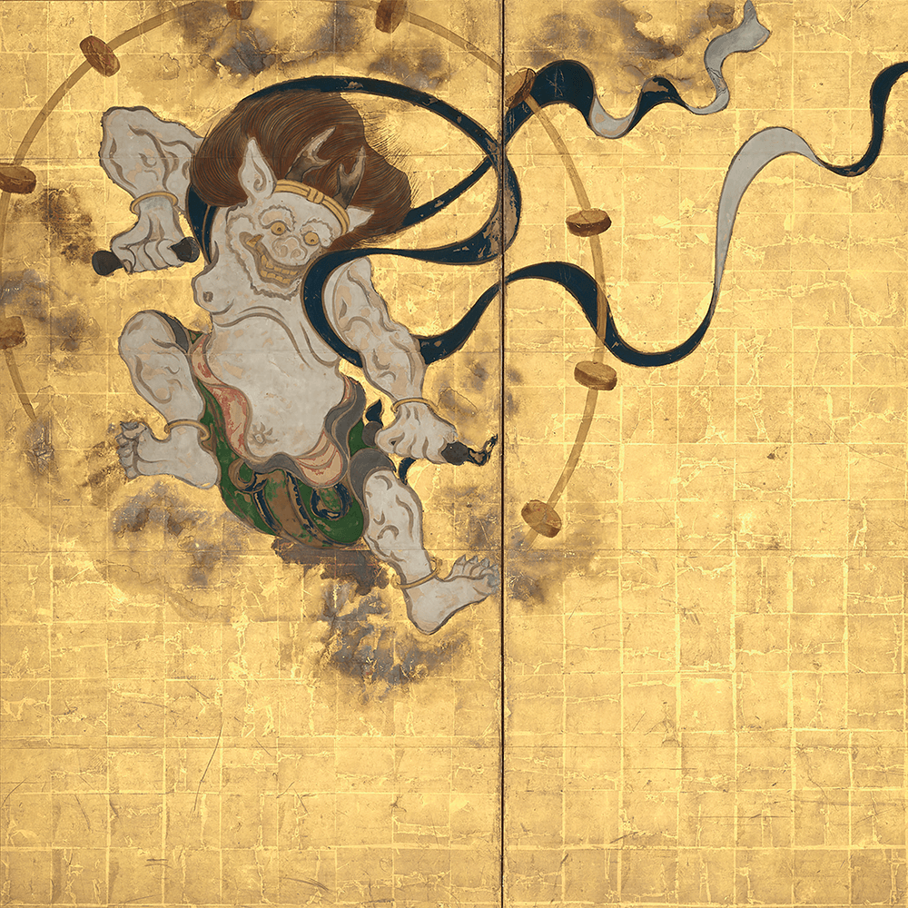 俵屋宗達《風神雷神図屏風》江戸時代 17世紀 建仁寺蔵 写真提供：京都国立博物館