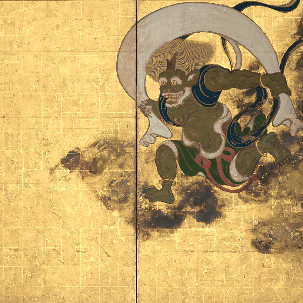 俵屋宗達《風神雷神図屏風》江戸時代 17世紀 建仁寺蔵 写真提供：京都国立博物館