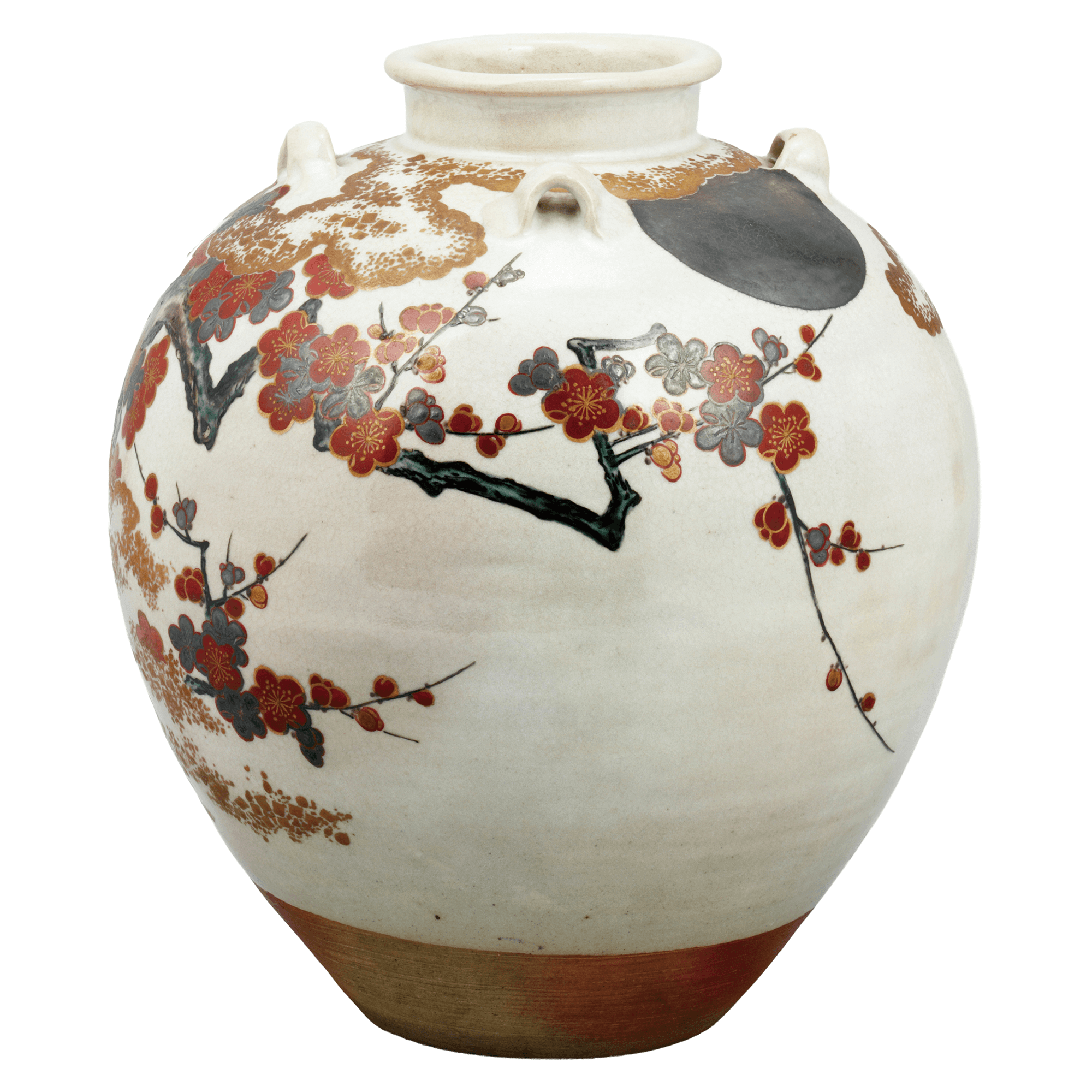 野々村仁清《色絵月梅図茶壺》江戸時代 17世紀 東京国立博物館蔵 出典：Colbase（https://colbase.nich.go.jp/）