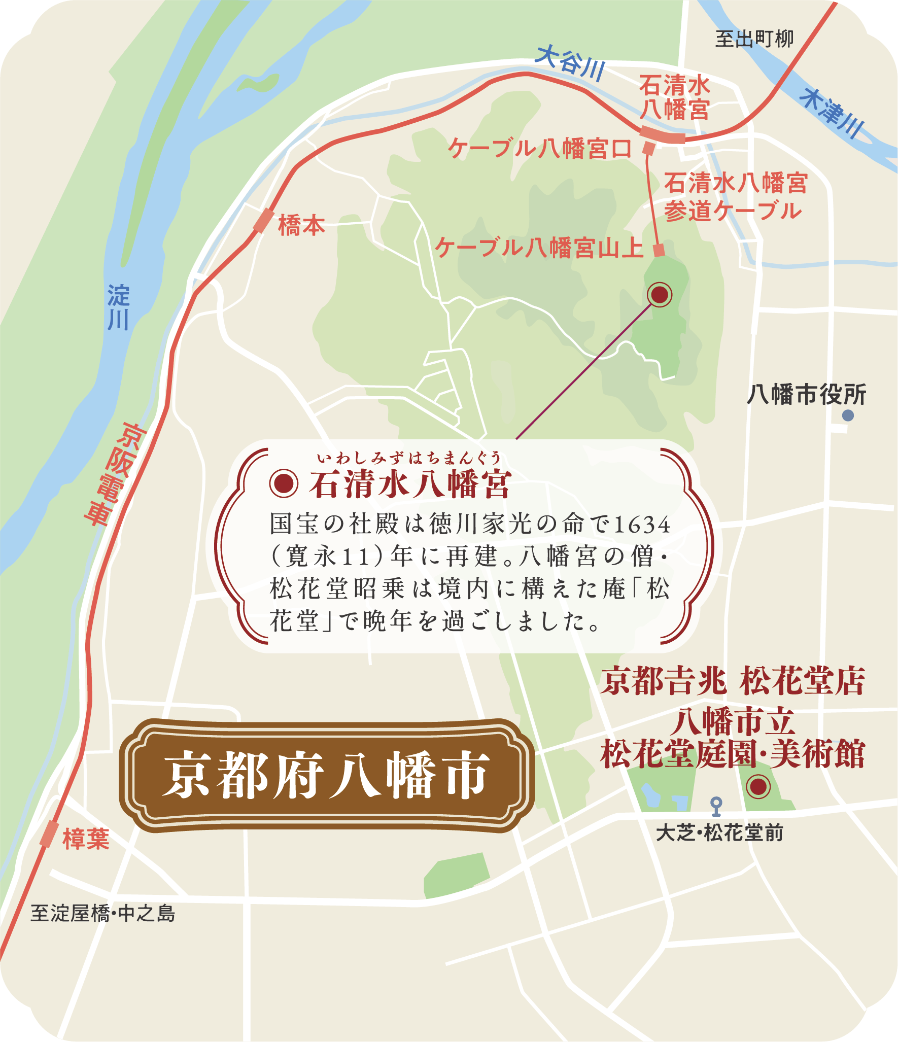 京都府八幡市エリアMAP