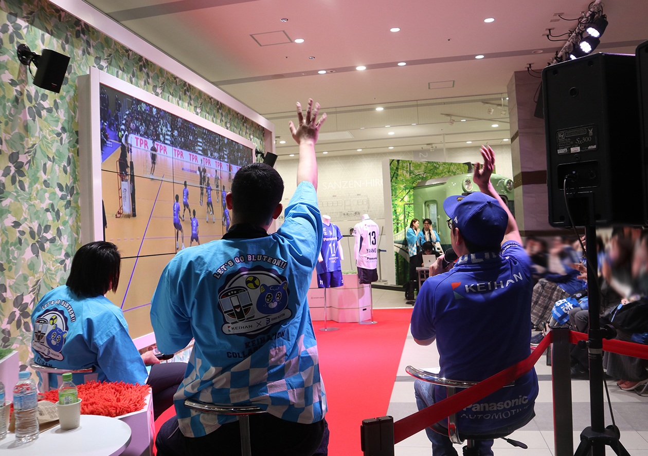 くずはモール・SANZEN-HIROBAで大阪ブルテオンのパブリックビューイングを初開催！