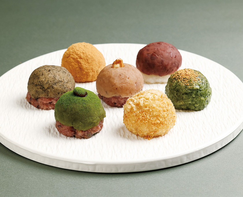 特別編 素材と餅との妙味を楽しむ ひと口サイズの華やかおはぎ