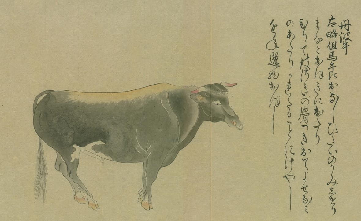 『国牛十図』(部分) 国立国会図書館蔵