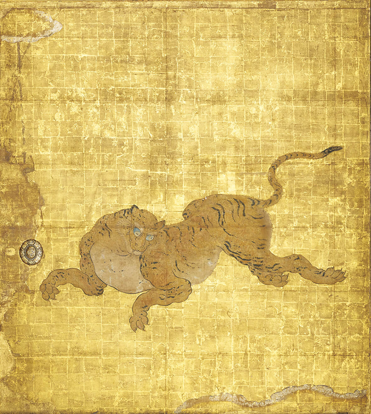 〈遠侍〉一の間 障壁画<br>【竹林群虎図】（部分）