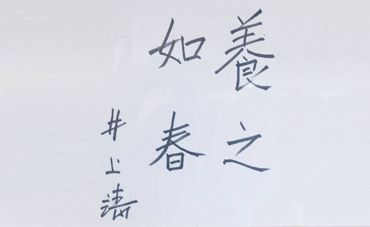 井上靖直筆の色紙